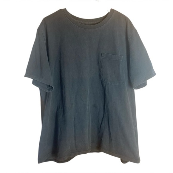 Carhartt Mens Original Fit Black Pocket T-Shirt Size 2XL Workwear Faded - Picture 1 of 7